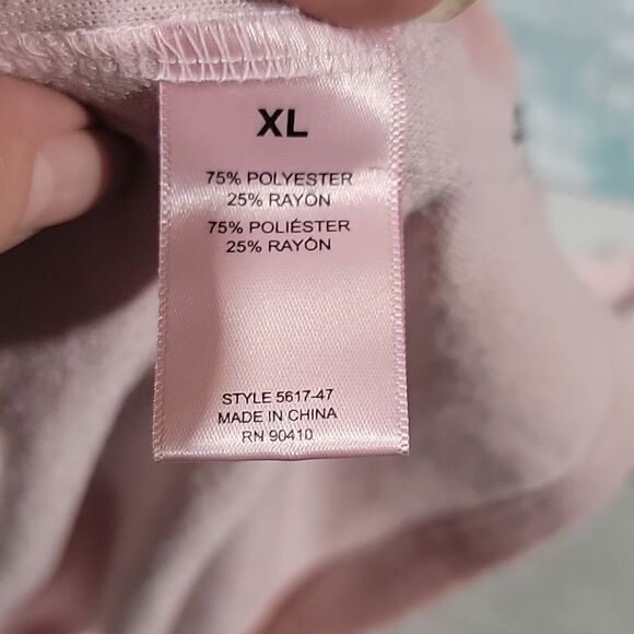 JUICY Couture Pale Pink Soft Fuzzy Comfortable Tank Top size XL with Side Detail - Picture 4 of 5